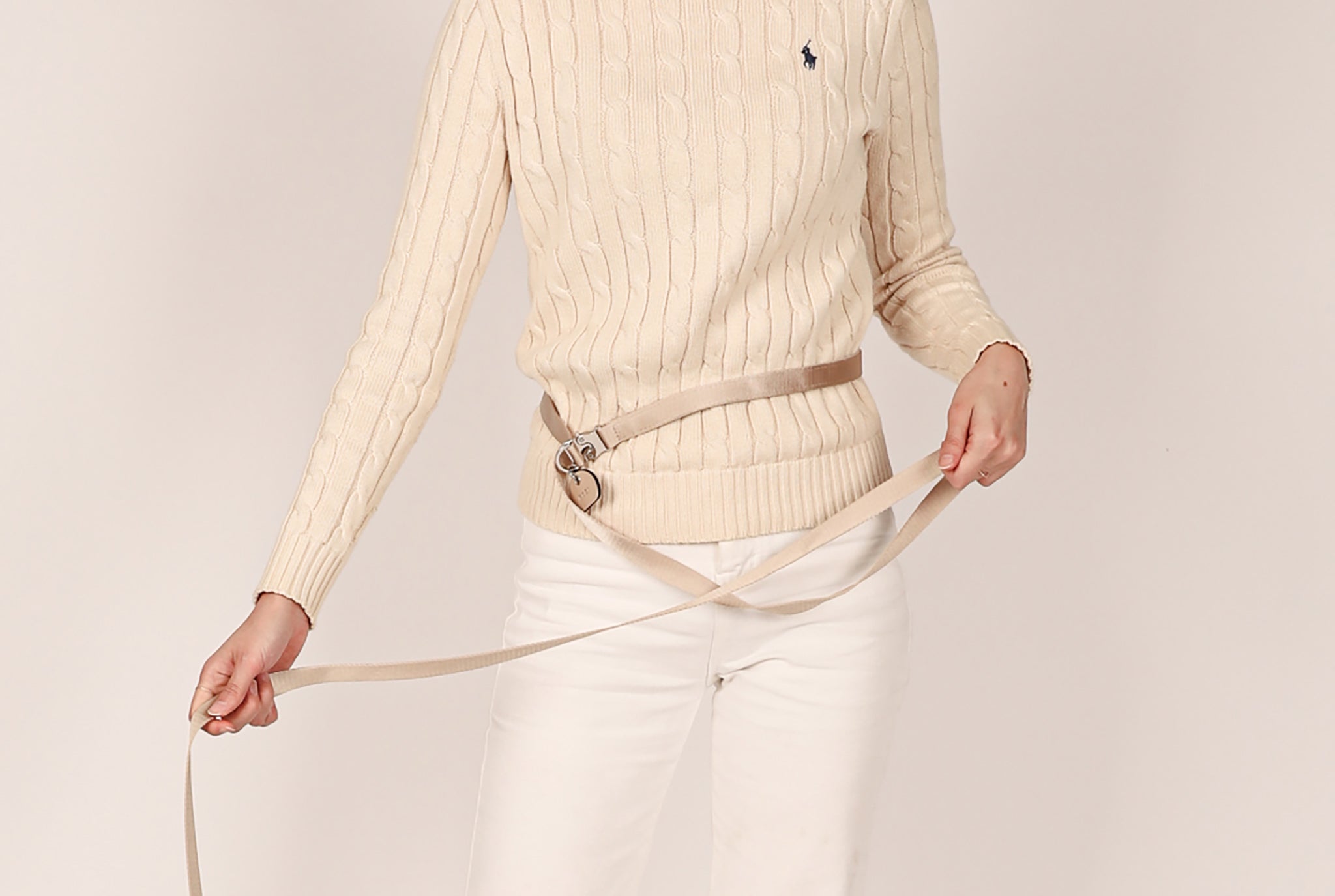Saddle Hands-free Leash : Beige – hozi